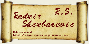 Radmir Škembarević vizit kartica